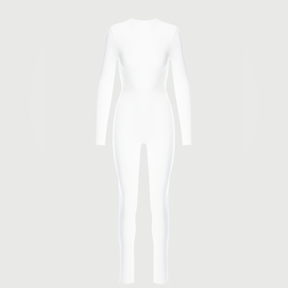 Naked Wardrobe White Jumpsuit Small